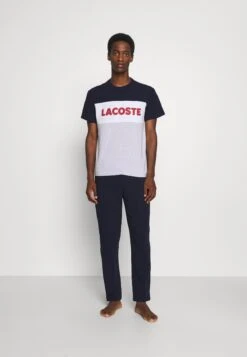 Lacoste Pyjama - Argent Chine/Marine/Blanc/Rouge