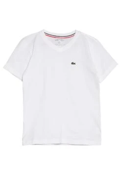 Lacoste Boy V-Neck Tee - T-Shirt Basic - Blanc 6 Lacoste Boy V-Neck Tee - T-Shirt Basic - Blanc -Lacoste 95879cbc0bd34a37a163969cb2b23d67