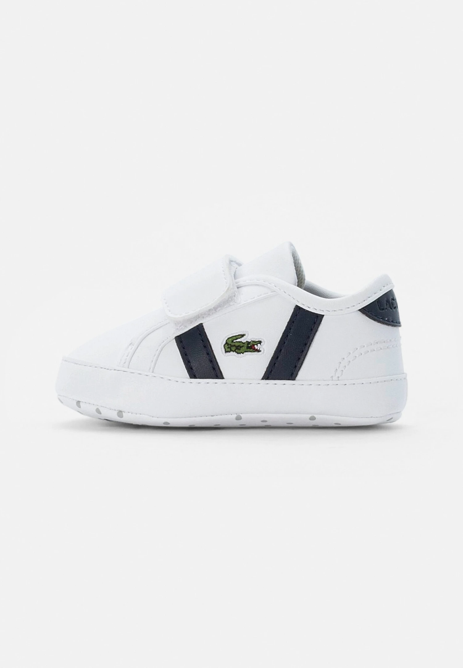 Lacoste Sideline Crib Cub Unisex - Babyschoenen - White/Navy 1 Lacoste Sideline Crib Cub Unisex - Babyschoenen - White/Navy
