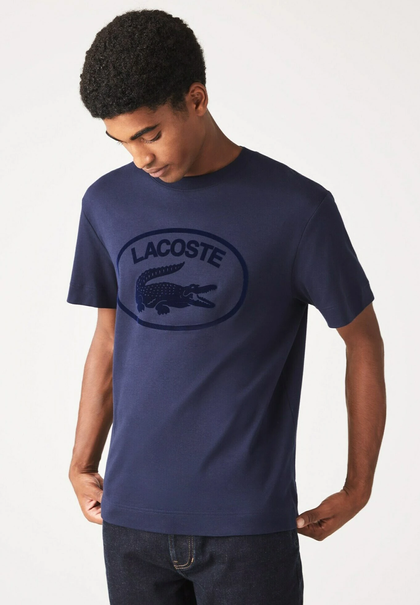 Lacoste T-Shirt Print - Bleu Marine 1 Lacoste T-Shirt Print - Bleu Marine