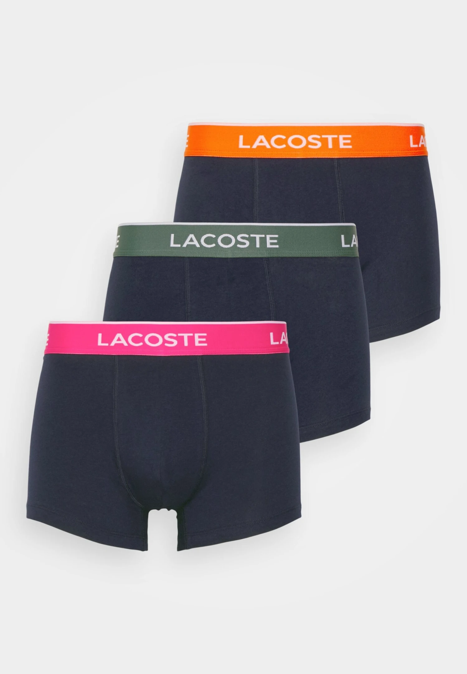 Lacoste 3 Pack - Onderbroeken - Bleu Marine/Vert Fonce/Orange 5 Lacoste 3 Pack - Onderbroeken - Bleu Marine/Vert Fonce/Orange - Afbeelding 5