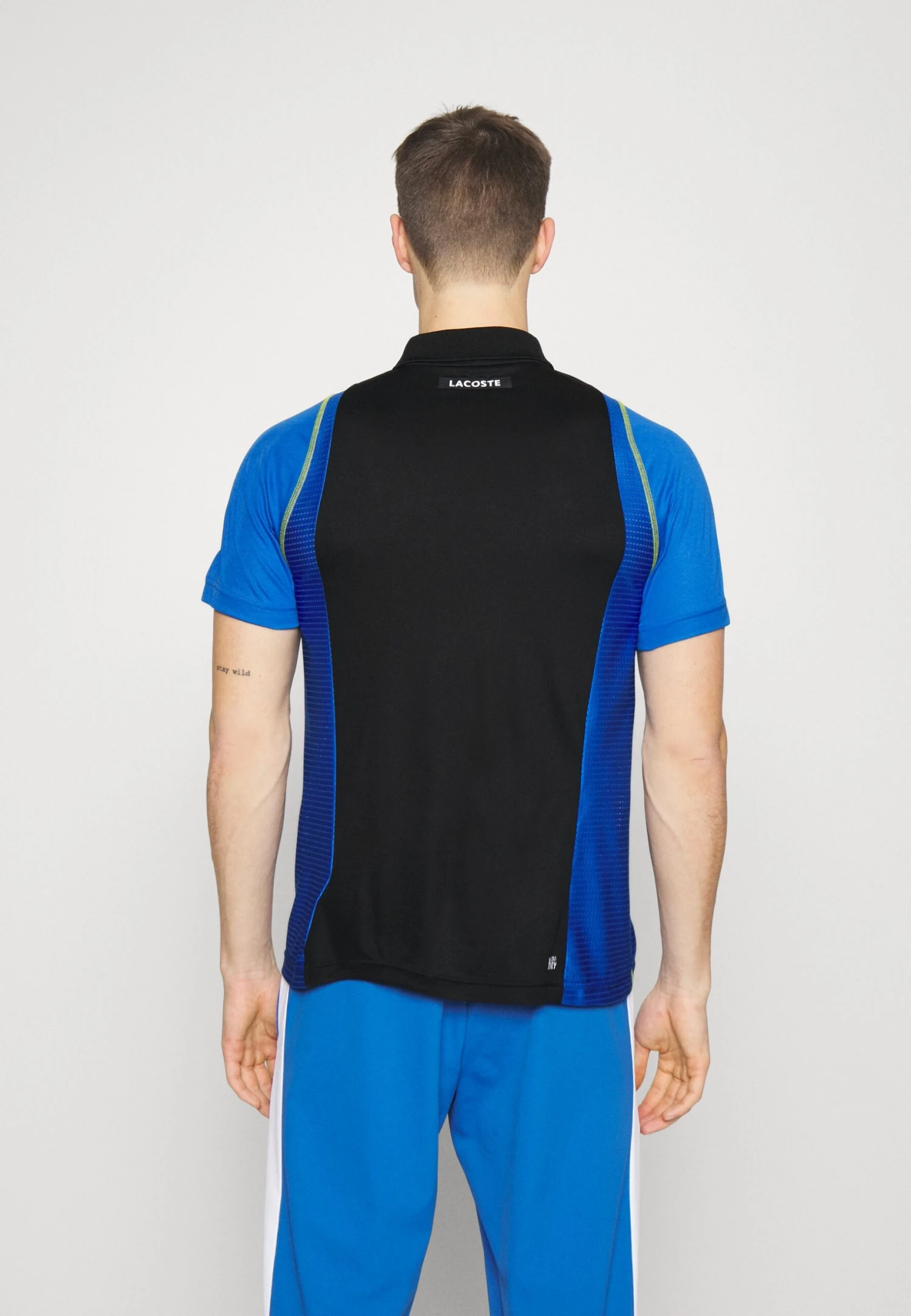 Lacoste Sport Tennis Tour - Poloshirt - Noir/Bleu/Jaune 3 Lacoste Sport Tennis Tour - Poloshirt - Noir/Bleu/Jaune - Afbeelding 3