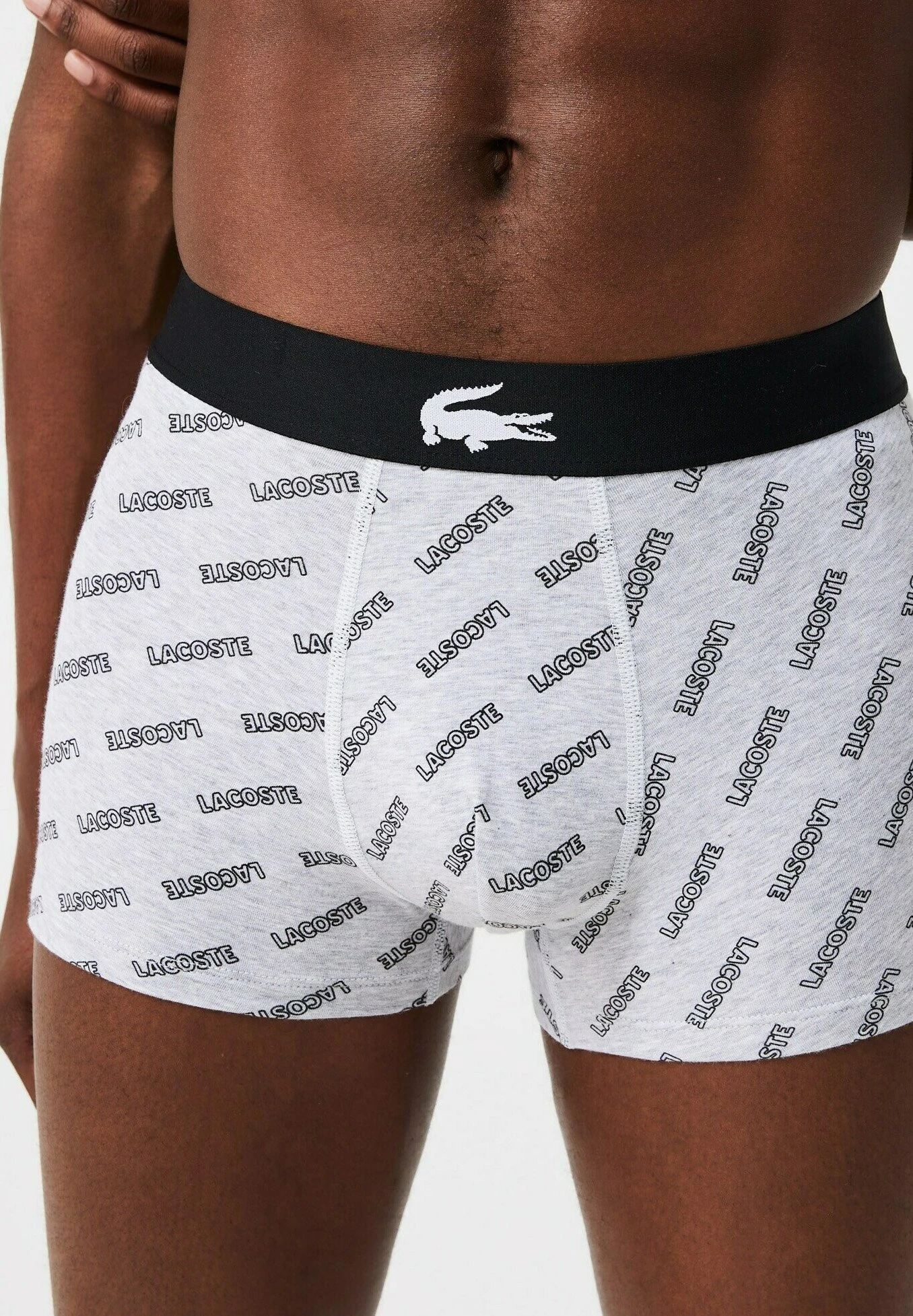 Lacoste 3Pack - Onderbroeken - Noir Gris Chine Blanc 5 Lacoste 3Pack - Onderbroeken - Noir Gris Chine Blanc - Afbeelding 5