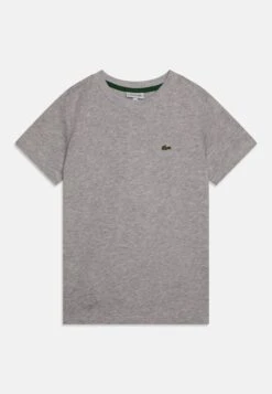 Lacoste Unisex - T-Shirt Basic - Silver Chine