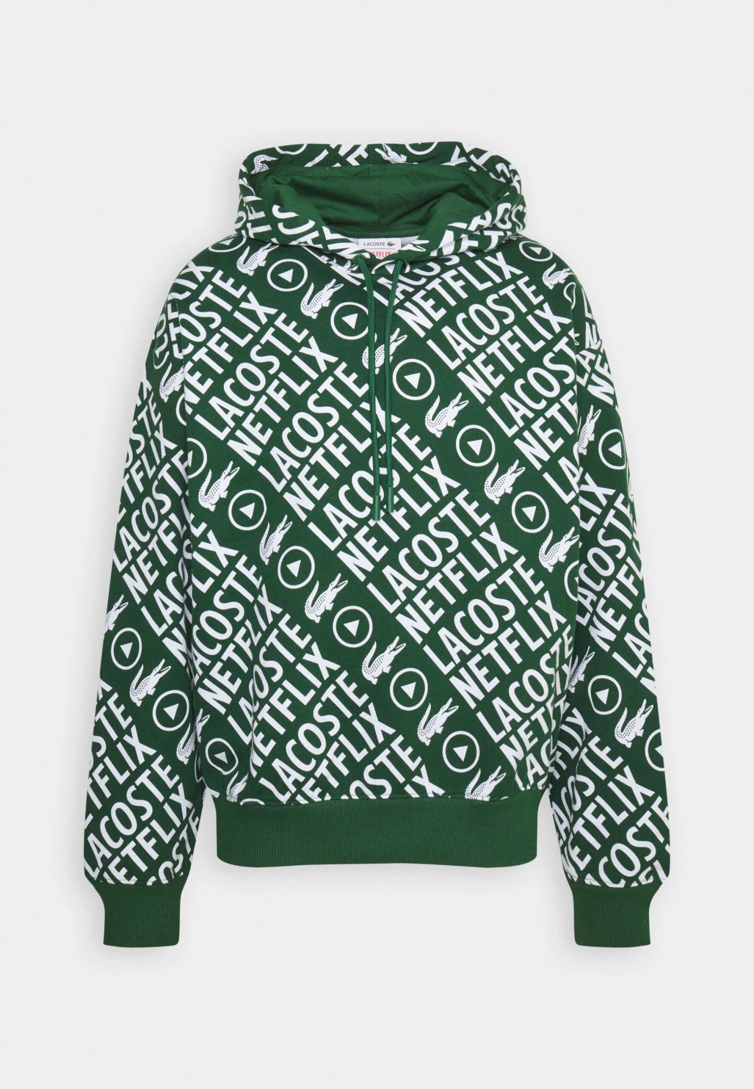 Lacoste X Netflix - Hoodie - Green/White 4 Lacoste X Netflix - Hoodie - Green/White - Afbeelding 4