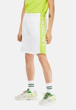 Lacoste Im Colorblock-Style Mit Tunnelzug Un - Trainingsbroek - Weiß