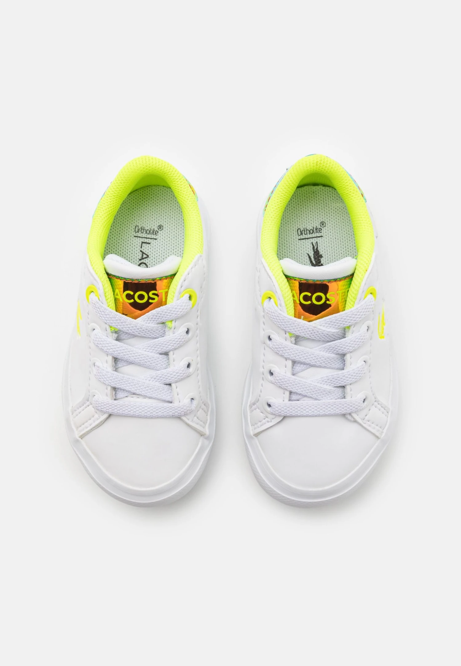 Lacoste Powercourt Unisex - Sneakers Laag - White/Yellow 4 Lacoste Powercourt Unisex - Sneakers Laag - White/Yellow - Afbeelding 4