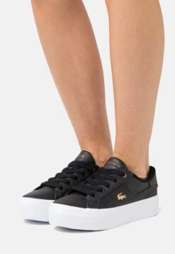 Lacoste Ziane Platform- Sneakers Laag - Black/White