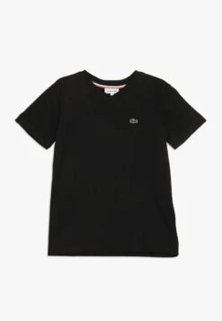 Lacoste Boy V-Neck Tee - T-Shirt Basic - Noir