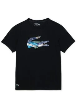 Lacoste Sport Big Logo Multicolored - Sport T-Shirt - Black