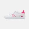 Lacoste Unisex - Sneakers Laag - Blanc/Rose
