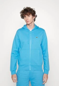 Lacoste Unisex - Sweater Met Rits - Bleu