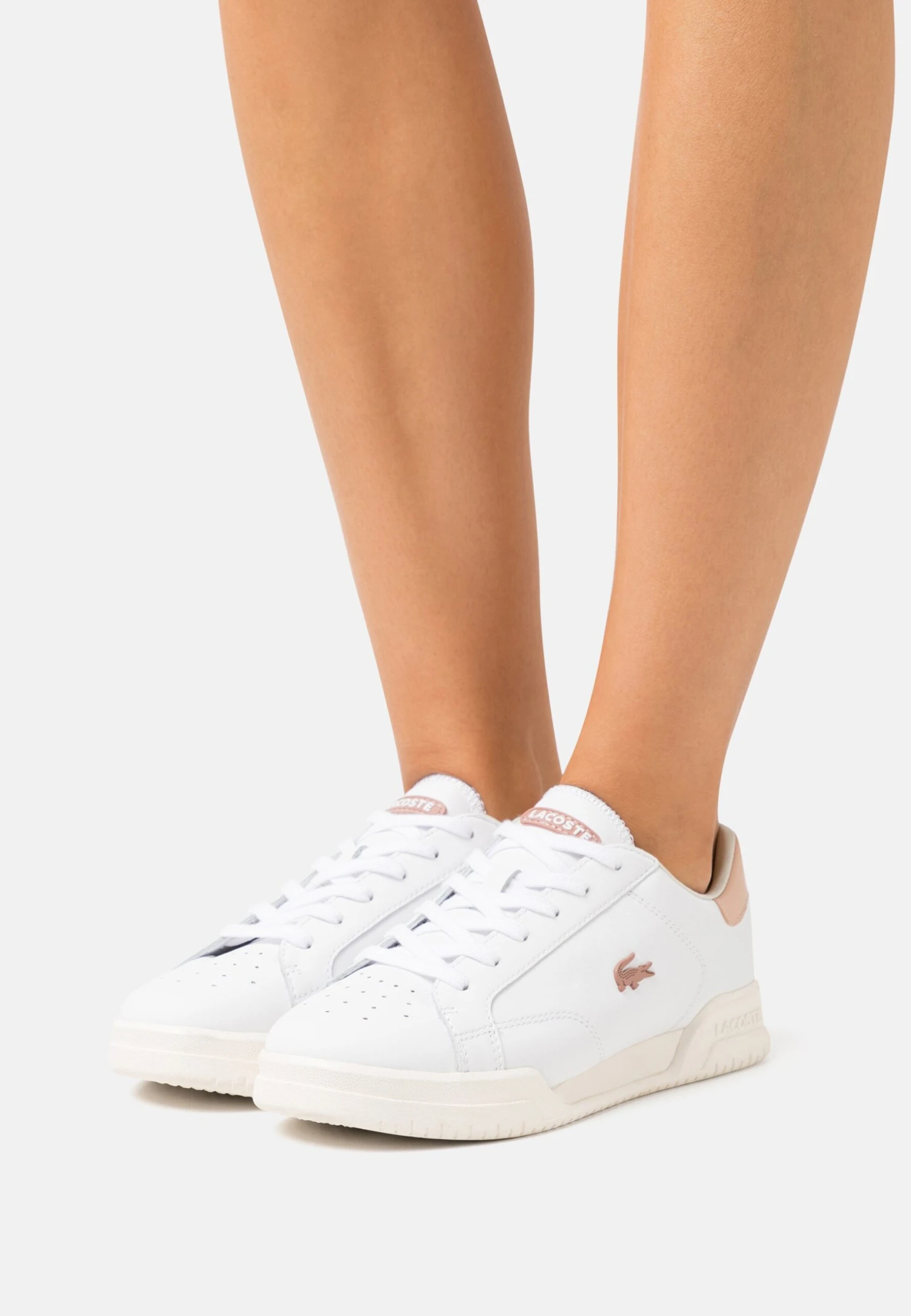 Lacoste Twin Serve- Sneakers Laag - White/Light Pink 1 Lacoste Twin Serve- Sneakers Laag - White/Light Pink