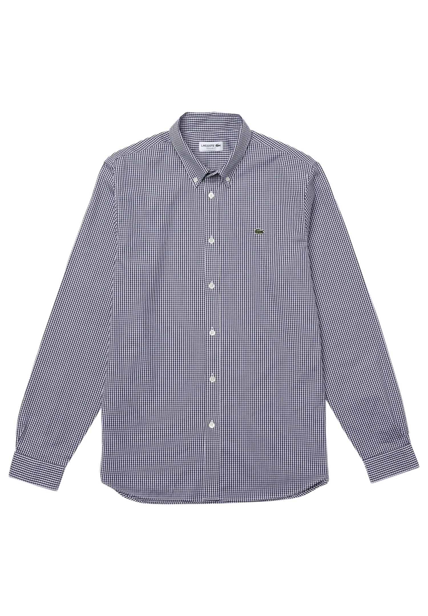 Lacoste - Overhemd - Blanc / Bleu Marine 5 Lacoste - Overhemd - Blanc / Bleu Marine - Afbeelding 5