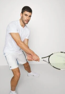 Lacoste Sport Tennis Short - Korte Broeken - White/Navy Blue -Lacoste b81fd6b09f3543c1b781ecc27fa8f297