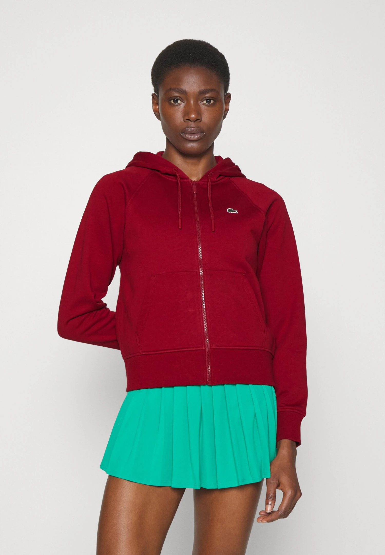 Lacoste Sport Sweater Met Rits - Turkey Red 1 Lacoste Sport Sweater Met Rits - Turkey Red