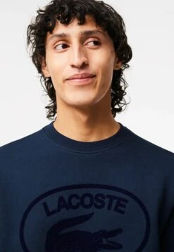 Lacoste Sweater - Bleu Marine Blanc -Lacoste baeefd7cef8a4153a151e44cc981e26f