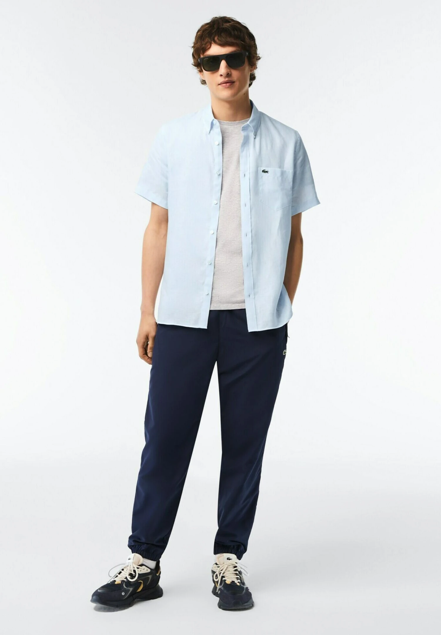 Lacoste Overhemd - Bleu Clair 2 Lacoste Overhemd - Bleu Clair - Afbeelding 2