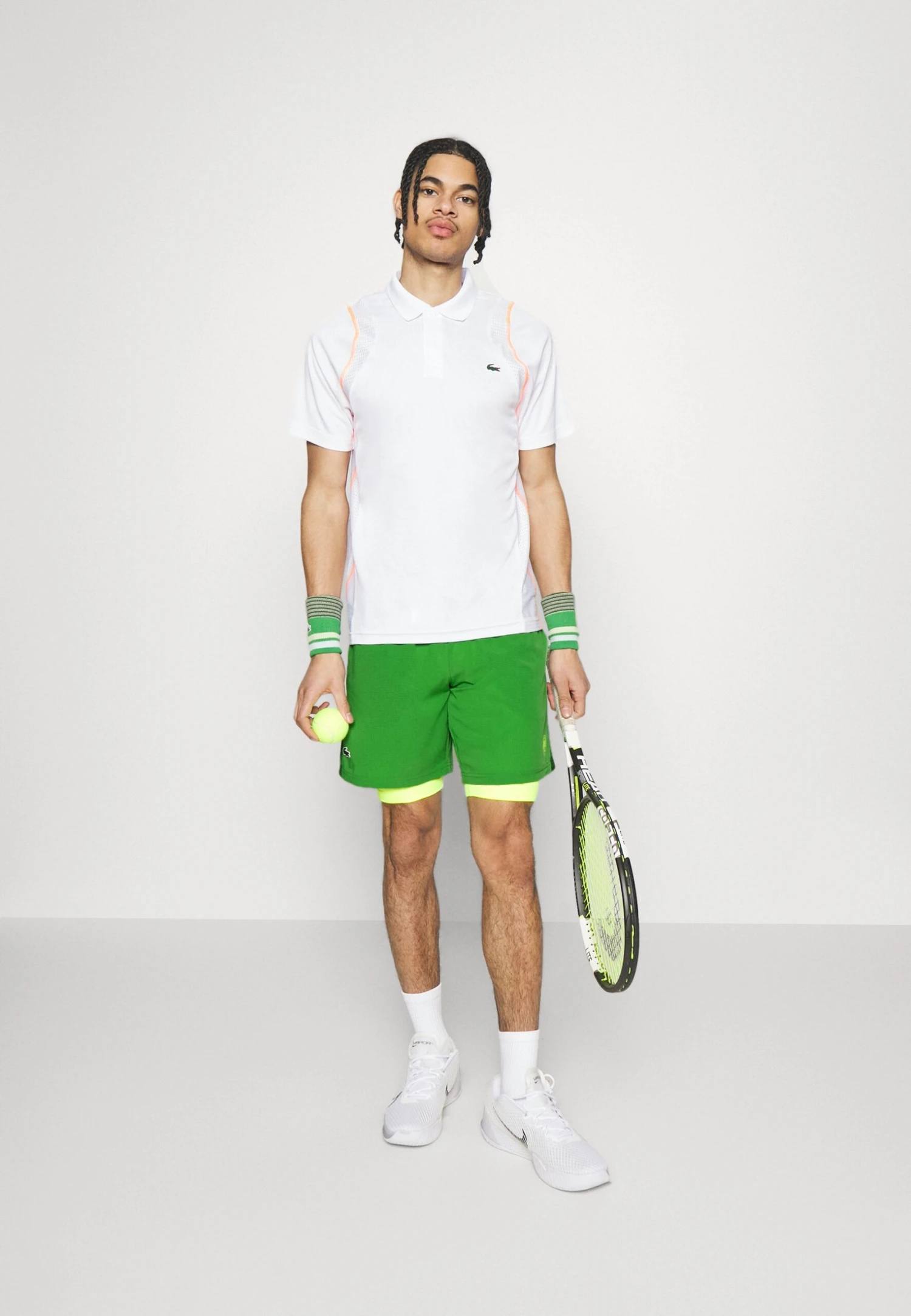 Lacoste Sport Tennis Short 2-In-1 - Korte Broeken - Tarragon/Electric Yellow 2 Lacoste Sport Tennis Short 2-In-1 - Korte Broeken - Tarragon/Electric Yellow - Afbeelding 2