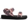 Lacoste Sandalen Met Plateauzool - Lt Pnk Blk