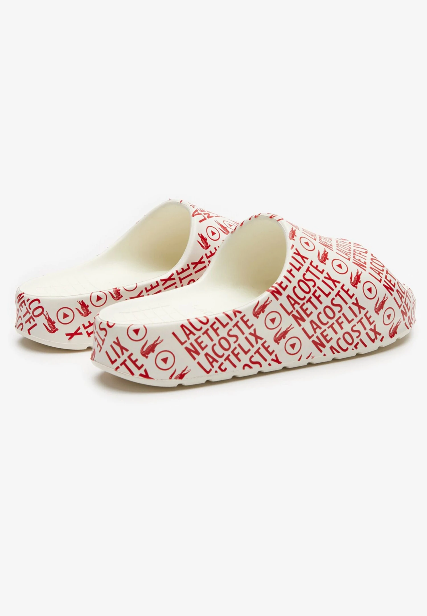 Lacoste X Netflix - Badslippers - White/Red 2 Lacoste X Netflix - Badslippers - White/Red - Afbeelding 2
