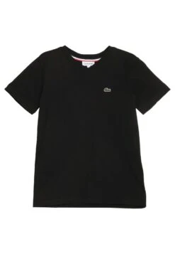 Lacoste Boy V-Neck Tee - T-Shirt Basic - Noir -Lacoste c37e0e948a5c4d2db778c7da45cc897b