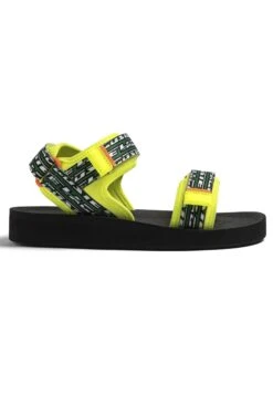 Lacoste Sandalen Met Plateauzool - Ylw Blk