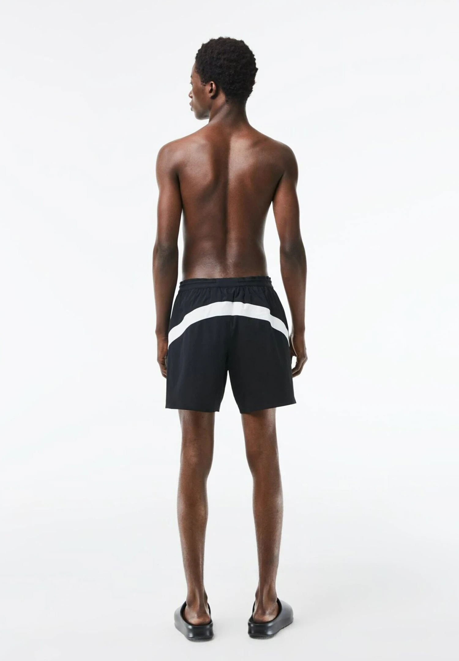 Lacoste Zwemshorts - Noir Noir Blanc 3 Lacoste Zwemshorts - Noir Noir Blanc - Afbeelding 3