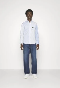 Lacoste Unisex - Overhemd - White/Hellblau -Lacoste c4cc371815b14bf5aa5956d88c5d0bad