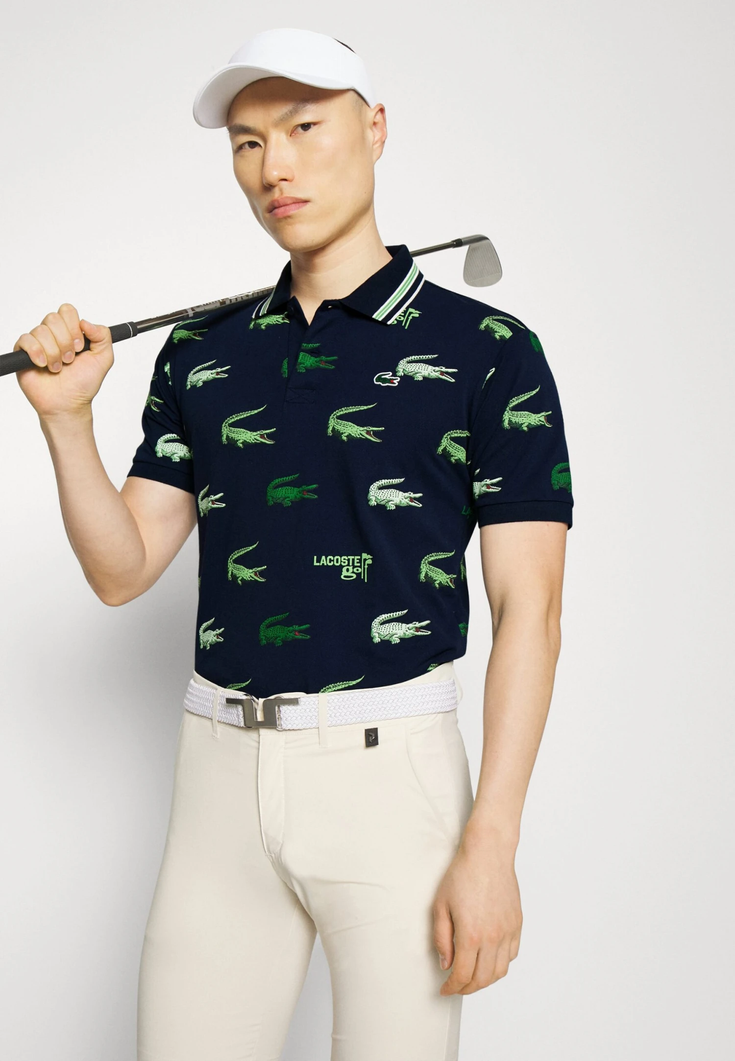Lacoste Sport Golf All Over Print - Poloshirt - Navy Blue/Flour/Tarragon 4 Lacoste Sport Golf All Over Print - Poloshirt - Navy Blue/Flour/Tarragon - Afbeelding 4