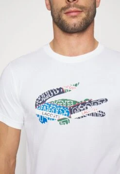 Lacoste Sport Big Logo Multicolored - Sport T-Shirt - White 11 Lacoste Sport Big Logo Multicolored - Sport T-Shirt - White -Lacoste c6aba79a884f42bfb3e82a3663d3e04e
