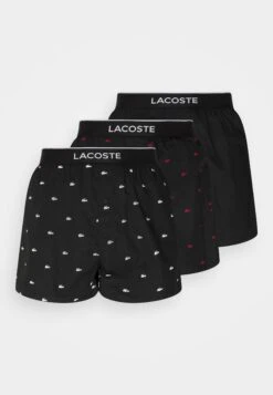 Lacoste 3 Pack - Boxershort - Noir/Blanc/Andrinople -Lacoste c7b5d2cab50b4bf99b1d74b8deeec2e9
