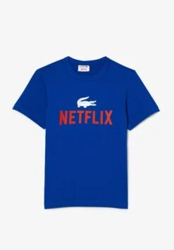 Lacoste X Netflix Unisex - T-Shirt Print - Bleu 9 Lacoste X Netflix Unisex - T-Shirt Print - Bleu -Lacoste c818877cec3f4bf2b91006aa05d55479