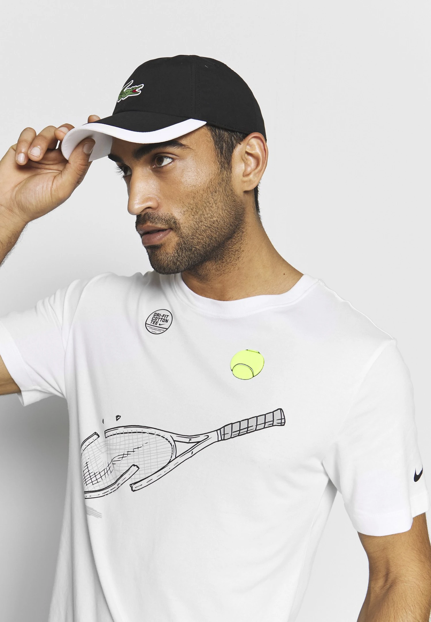 Lacoste Sport Tennis Unisex - Pet - Black/White 2 Lacoste Sport Tennis Unisex - Pet - Black/White - Afbeelding 2