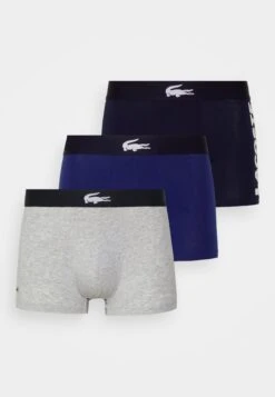 Lacoste 3 Pack - Onderbroeken - Navy Blue/White Silver/Chine Methylene