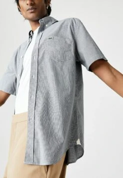 Lacoste Overhemd - Blanc/Bleu Marine -Lacoste cbd24a014d304ea6b16b682cf740d9be