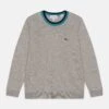 Lacoste Trui - Silver Chine/Multi-Coloured