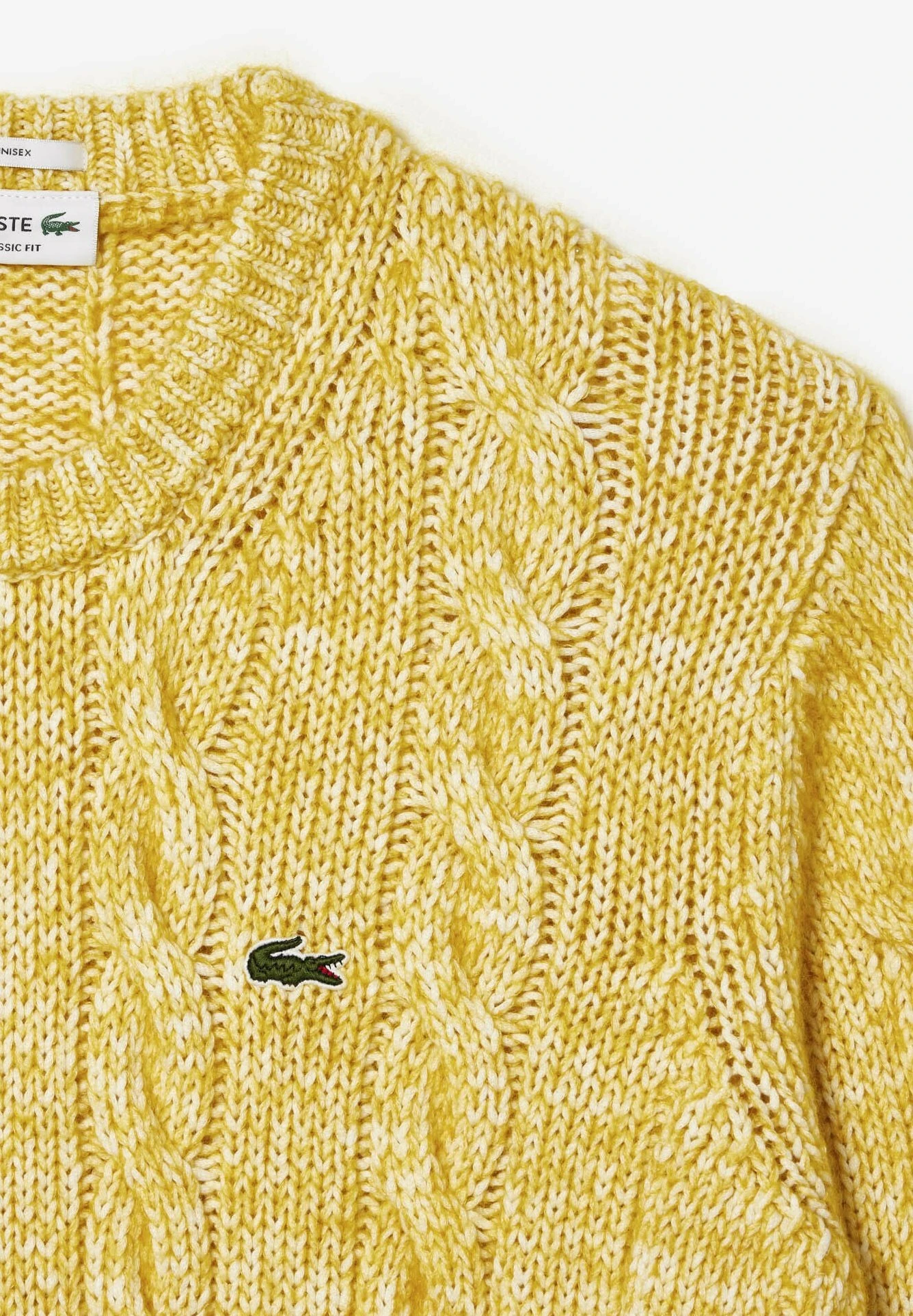 Lacoste Trui - Blanc Jaune 4 Lacoste Trui - Blanc Jaune - Afbeelding 4