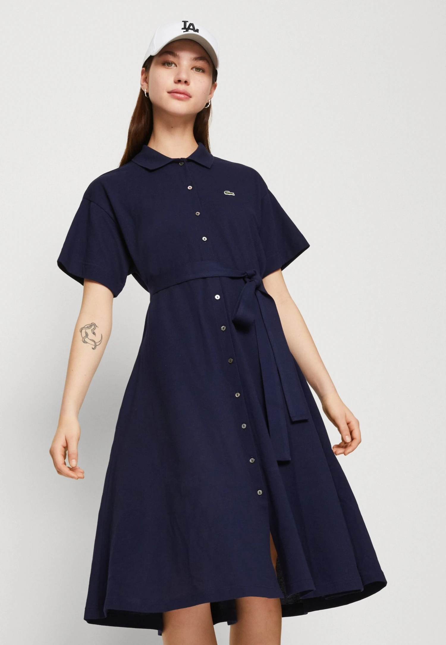 Lacoste Blousejurk - Navy Blue 4 Lacoste Blousejurk - Navy Blue - Afbeelding 4