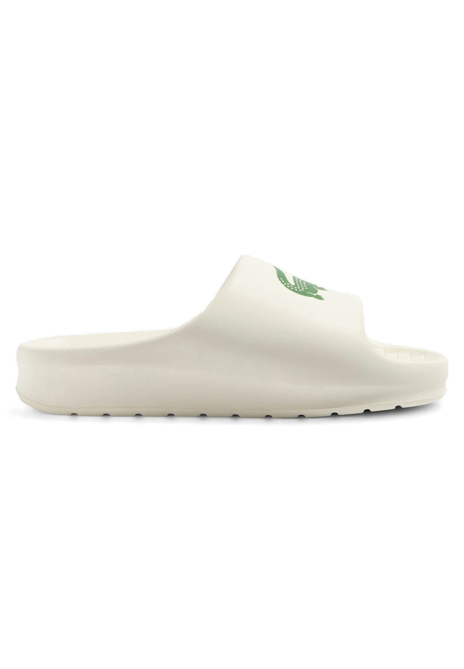Lacoste Serve Slide 1 Cma - Badslippers - Off Wht/Dk Grn 1 Lacoste Serve Slide 1 Cma - Badslippers - Off Wht/Dk Grn