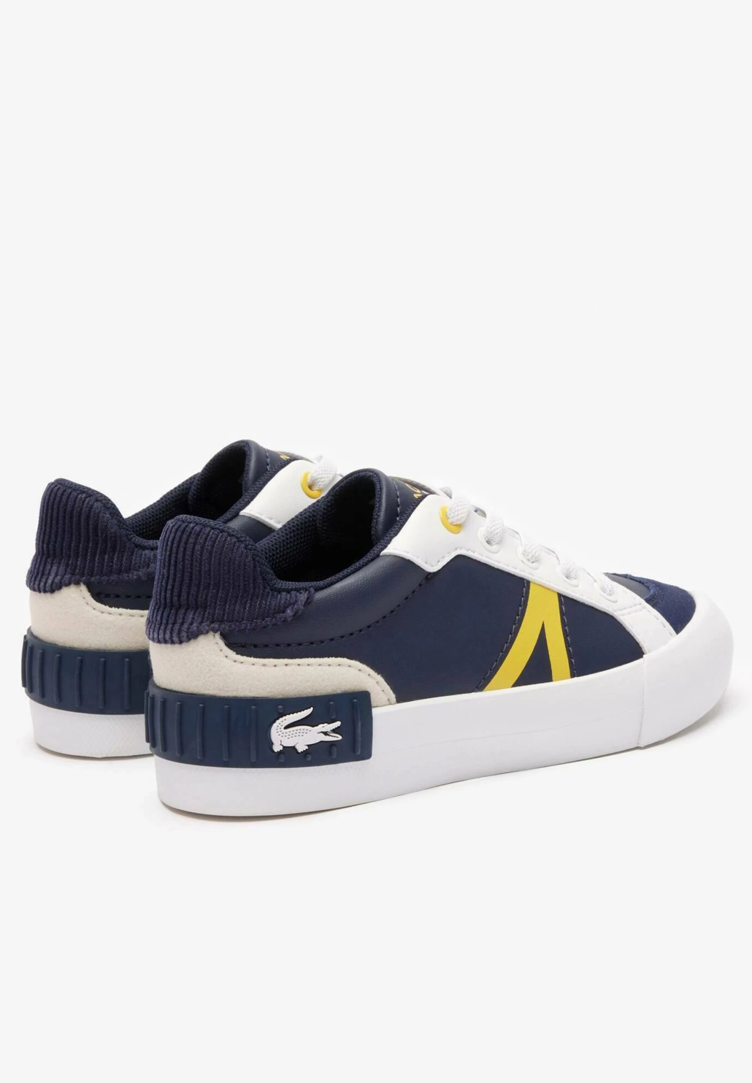 Lacoste Vulcanized - Sneakers Laag - Marine Jaune 4 Lacoste Vulcanized - Sneakers Laag - Marine Jaune - Afbeelding 4