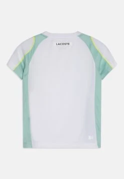 Lacoste Sport Awc Unisex - Sport T-Shirt - White/Pastille Mint/Lima