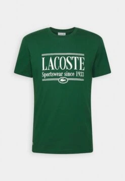 Lacoste Unisex - T-Shirt Print - Vert -Lacoste d7838f68ef4741b6b5153c4a9361f794
