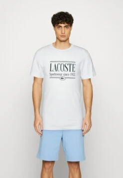Lacoste Unisex - T-Shirt Print - Blanc