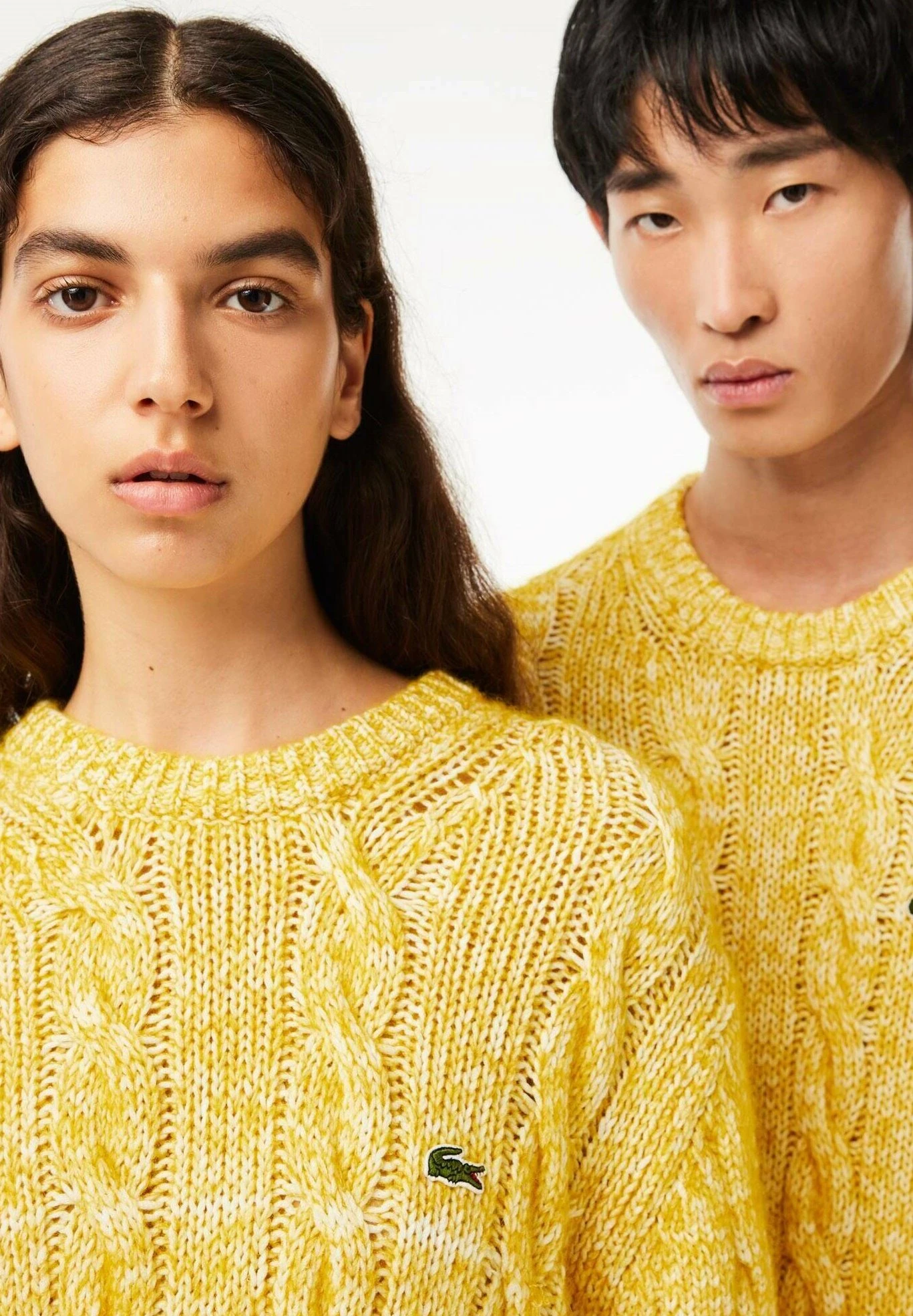 Lacoste Trui - Blanc Jaune 3 Lacoste Trui - Blanc Jaune - Afbeelding 3