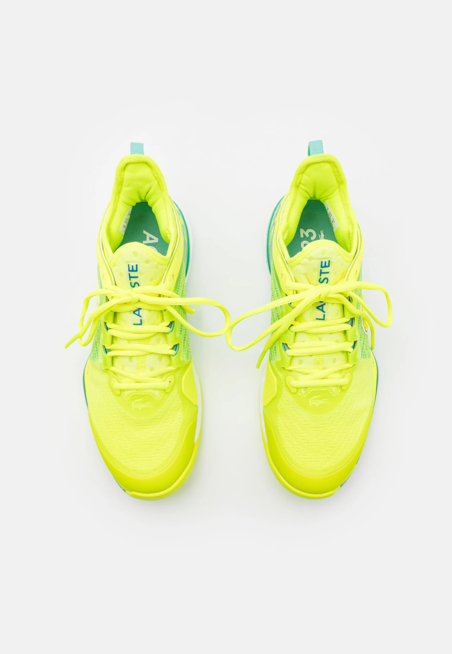 Lacoste Sport Ag-Lt23 Lite - Tennisschoenen Voor Alle Ondergronden - Yellow/Green 4 Lacoste Sport Ag-Lt23 Lite - Tennisschoenen Voor Alle Ondergronden - Yellow/Green - Afbeelding 4