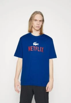 Lacoste X Netflix Unisex - T-Shirt Print - Cobalt