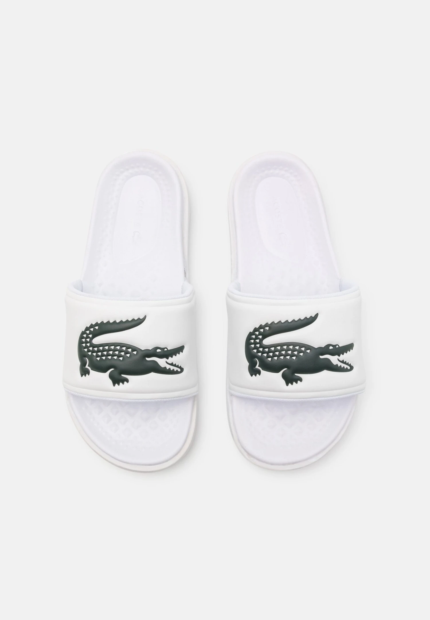 Lacoste Serve Slide Dual - Badslippers - White/Dark Green 4 Lacoste Serve Slide Dual - Badslippers - White/Dark Green - Afbeelding 4