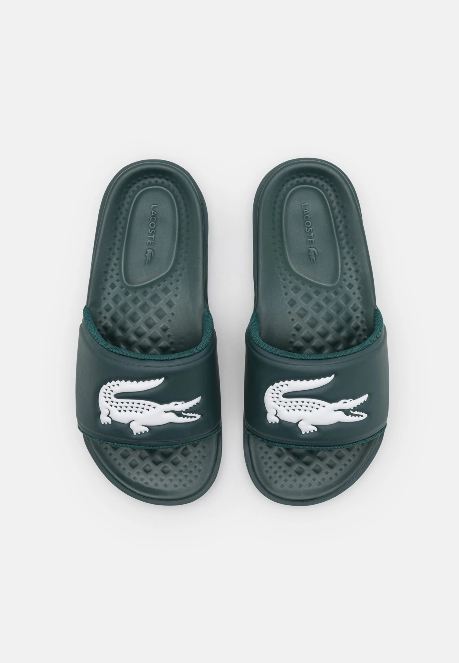 Lacoste Croco Dualiste - Muiltjes - Dark Green/White 4 Lacoste Croco Dualiste - Muiltjes - Dark Green/White - Afbeelding 4