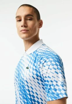 Lacoste Mc- Poloshirt - Blanc Bleu -Lacoste df7d4c3caa954ce394c5ae34f815e197